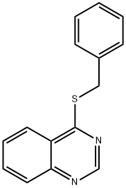 Quinazoline,4-[(phenylmethyl)thio]- Structural