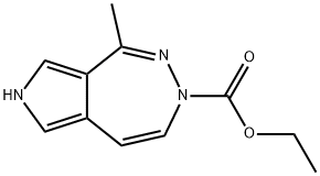 ethyl 1-methylpyrrolo[3,4-d][1,2]diazepine-3(7H)-carboxylate Structural