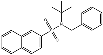 N-benzyl-N-tert-butylnaphthalene-2-sulfonamide Structural