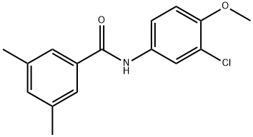 N-(3-chloro-4-methoxyphenyl)-3,5-dimethylbenzamide Structural
