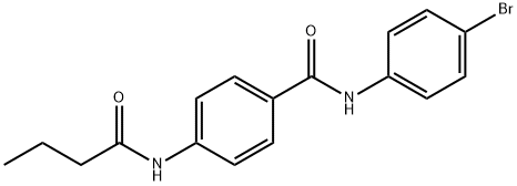 N-(4-bromophenyl)-4-(butanoylamino)benzamide Structural