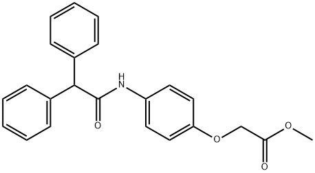 methyl {4-[(diphenylacetyl)amino]phenoxy}acetate Structural