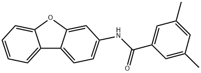 N-(dibenzo[b,d]furan-3-yl)-3,5-dimethylbenzamide Structural