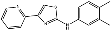 N-(3,4-dimethylphenyl)-4-(pyridin-2-yl)-1,3-thiazol-2-amine Structural