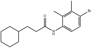 N-(4-bromo-2,3-dimethylphenyl)-3-cyclohexylpropanamide Structural
