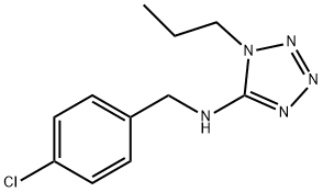 N-(4-chlorobenzyl)-N-(1-propyl-1H-tetraazol-5-yl)amine Structural