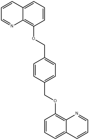 Quinoline, 8,8'-[1,4-phenylenebis(methyleneoxy)]bis- Structural