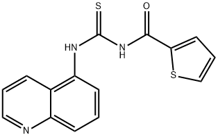 N-(quinolin-5-ylcarbamothioyl)thiophene-2-carboxamide Structural