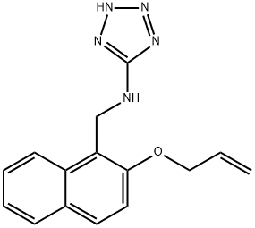 N-[(2-prop-2-enoxynaphthalen-1-yl)methyl]-2H-tetrazol-5-amine Structural