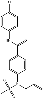 N-(4-chlorophenyl)-4-[methylsulfonyl(prop-2-enyl)amino]benzamide Structural