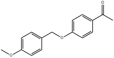 Ethanone, 1-[4-[(4-methoxyphenyl)methoxy]phenyl]- Structural