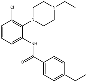N-[3-chloro-2-(4-ethylpiperazin-1-yl)phenyl]-4-ethylbenzamide Structural
