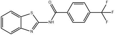 N-(1,3-benzothiazol-2-yl)-4-(trifluoromethyl)benzamide Structural