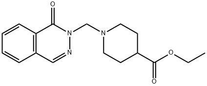 ethyl 1-[(1-oxo-2(1H)-phthalazinyl)methyl]-4-piperidinecarboxylate Structural