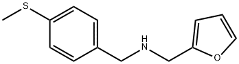 N-(2-furylmethyl)-N-[4-(methylsulfanyl)benzyl]amine Structural