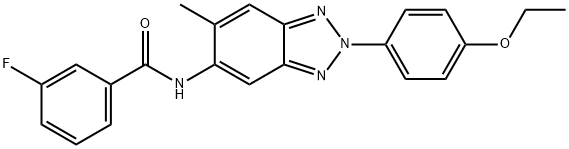 N-[2-(4-ethoxyphenyl)-6-methyl-2H-1,2,3-benzotriazol-5-yl]-3-fluorobenzamide Structural