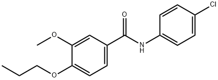 N-(4-chlorophenyl)-3-methoxy-4-propoxybenzamide Structural