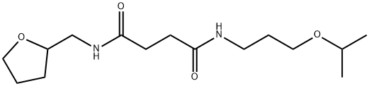 N-[3-(propan-2-yloxy)propyl]-N'-(tetrahydrofuran-2-ylmethyl)butanediamide Structural