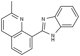 Quinoline, 8-(1H-benzimidazol-2-yl)-2-methyl- Structural