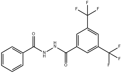 N'-(phenylcarbonyl)-3,5-bis(trifluoromethyl)benzohydrazide Structural