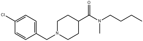N-butyl-1-(4-chlorobenzyl)-N-methylpiperidine-4-carboxamide Structural