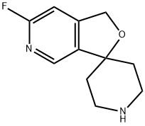 Spiro[furo[3,4-c]pyridine-3(1H),4'-piperidine],6-fluoro- Structural