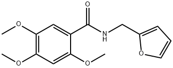 N-(furan-2-ylmethyl)-2,4,5-trimethoxybenzamide Structural