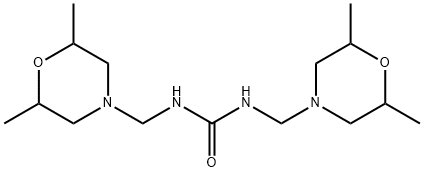 Urea,N,N'-bis[(2,6-dimethyl-4-morpholinyl)methyl]- Structural