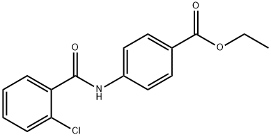 ethyl 4-[(2-chlorobenzoyl)amino]benzoate Structural