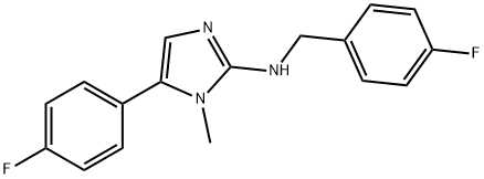 N-(4-fluorobenzyl)-5-(4-fluorophenyl)-1-methyl-1H-imidazol-2-amine Structural