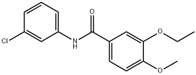 N-(3-chlorophenyl)-3-ethoxy-4-methoxybenzamide Structural