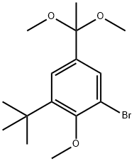 Benzene, 1-bromo-5-(1,1-dimethoxyethyl)-3-(1,1-dimethylethyl)-2-methoxy-