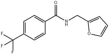 N-(2-furylmethyl)-4-(trifluoromethyl)benzamide Structural