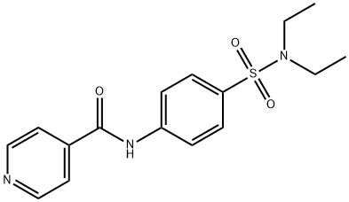 N-{4-[(diethylamino)sulfonyl]phenyl}isonicotinamide Structural