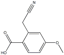 Benzoicacid, 2-(cyanomethyl)-4-methoxy- Structural