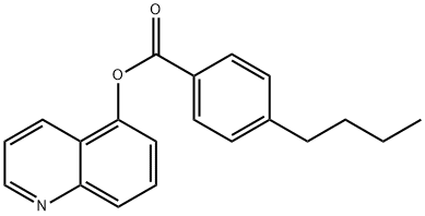 quinolin-5-yl 4-butylbenzoate Structural