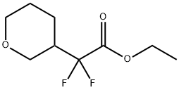 Difluoro-(tetrahydro-pyran-3-yl)-acetic acid ethyl ester Structural