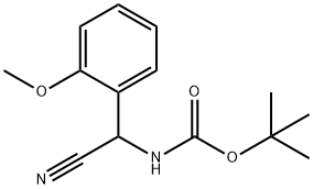 tert-butyl N-[cyano(2-methoxyphenyl)methyl]carbamate Structural