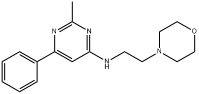 N-(2-methyl-6-phenyl-4-pyrimidinyl)-N-[2-(4-morpholinyl)ethyl]amine Structural