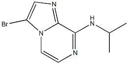Imidazo[1,2-a]pyrazin-8-amine, 3-bromo-N-(1-methylethyl)- Structural