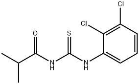 N-{[(2,3-dichlorophenyl)amino]carbonothioyl}-2-methylpropanamide Structural
