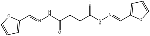 N,N'-bis[(E)-furan-2-ylmethylideneamino]butanediamide Structural