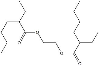 Hexanoic acid, 2-ethyl-, 1,2-ethanediyl ester Structural
