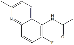 Acetamide, N-(6-fluoro-2-methyl-5-quinolinyl)- Structural