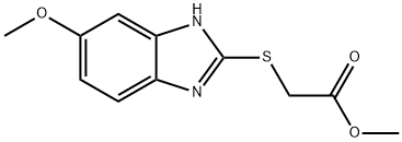 methyl [(5-methoxy-1H-benzimidazol-2-yl)sulfanyl]acetate Structural