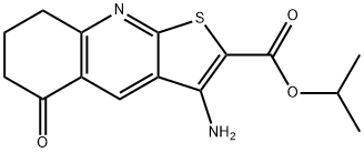 isopropyl 3-amino-5-oxo-5,6,7,8-tetrahydrothieno[2,3-b]quinoline-2-carboxylate Structural