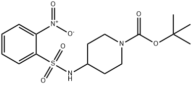 tert-Butyl 4-(2-nitrophenylsulfonamido)piperidine-1-carboxylate Structural