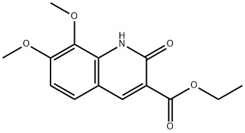 ETHYL 7,8-DIMETHOXY-2-OXO-1,2-DIHYDROQUINOLINE-3-CARBOXYLATE Structural
