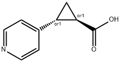 TRANS-2-(PYRIDIN-4-YL)CYCLOPROPANECARBOXYLIC ACID Structural