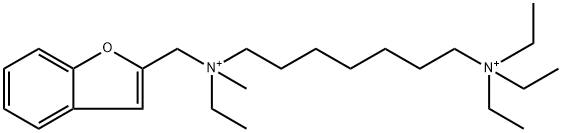 N-(1-benzofuran-2-ylmethyl)-N,N',N',N'-tetraethyl-N-methylheptane-1,7-diaminium Structural